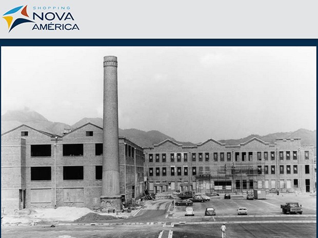 A antiga fábrica de tecidos Nova América no final da década de 1920 (Foto: Reprodução da internet)
