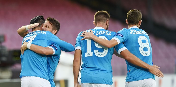 Napoli x Brugge (Foto: Getty Images)