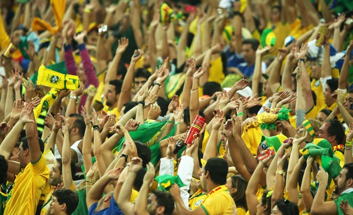Torcida Brasil x Croácia Copa do Mundo (Foto: Marcos Ribolli)