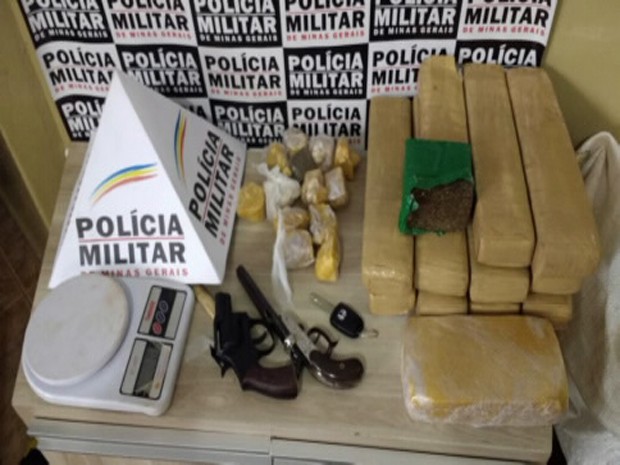 tráfico de drogas araxá (Foto: Polícia Militar/Divulgação)