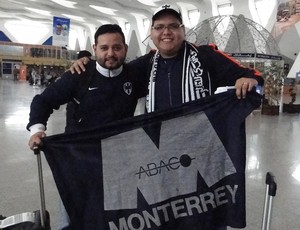 Roberto Parra e Armando Soliz, torcedores Monterrey (Foto: Fernando Martins Y Miguel)
