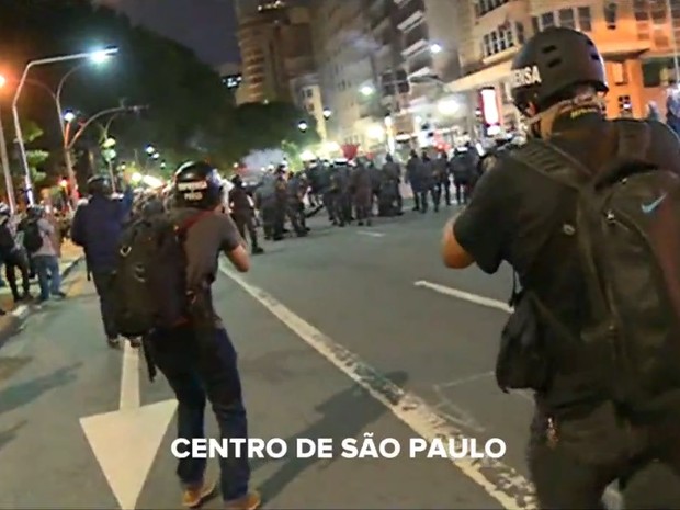 Protesto conta alta da tarifa em São Paulo (Foto: Reprodução/G1)