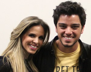 Raquel Guarini e Rodrigo Simas (Foto: Domingão do Faustão / TV Globo)