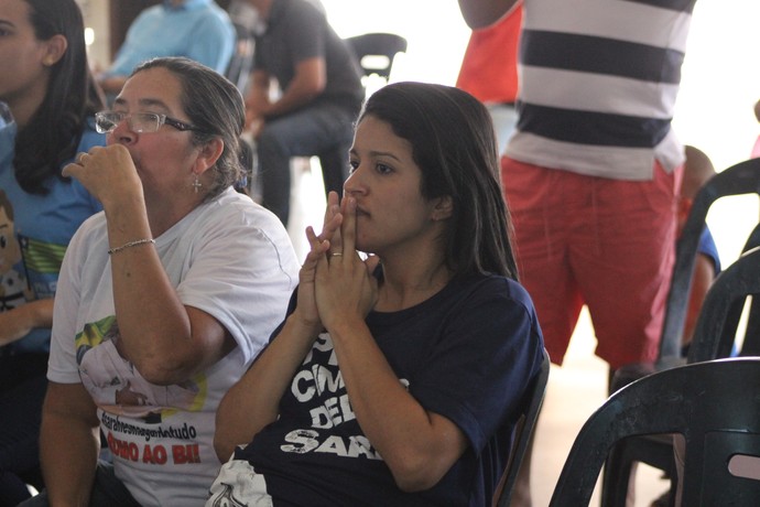 Torcida assiste em Teresina lutas da Sarah (Foto: Josiel Martins) Torcida assiste em Teresina lutas da Sarah (Foto: Josiel Martins)