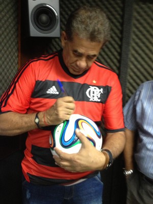 Nunes, ex-Flamengo, esteve em evento beneficente no Tocantins (Foto: Vilma Nascimento/GLOBOESPORTE.COM)