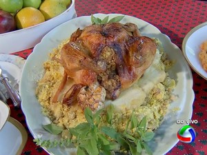 Frango sugestão de ceia econômica (Foto: Reprodução/ TV Morena)
