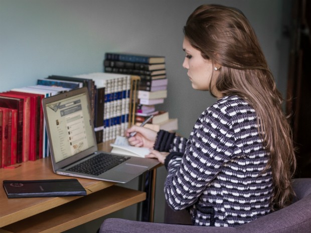 Para a jovem inovadora, o papel da ferramenta é mostrar o valor das pessoas (Foto: Rogério Silva)