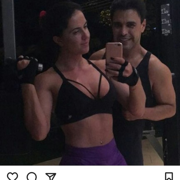 Zezé Di Camargo malha com Graciele Lacerda (Foto: Reprodução/Instagram)