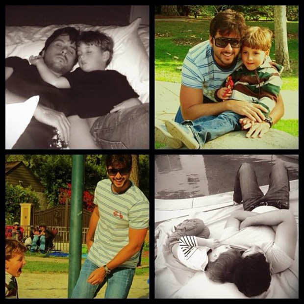 Claudia Leitte posta fotos do marido e do filho (Foto: Instagram / Reprodução)