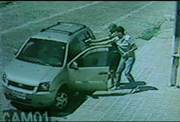 Câmeras de segurança flagraram ação dos bandidos (Foto: Reprodução/Inter TV Cabugi)