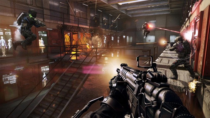 Tiroteios no mapa Riot exibem os belos gráficos de Call of Duty: Advanced Warfare (Foto: gamespot.com)