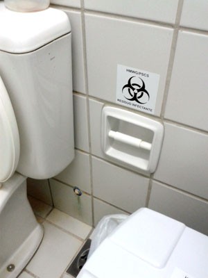 Além das toalhas de pepel, Sindisaúde alerta para a falta de pepel higiênico (Foto: Divulgação/Sindsaúde-RN)