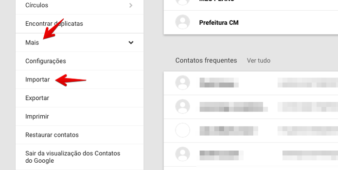Importando contatos no Gmail (Foto: Reprodução/Helito Bijora) Importando contatos no Gmail (Foto: Reprodução/Helito Bijora)