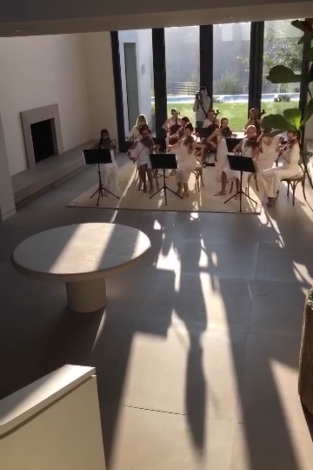 A orquestra de Dia das Mães de 2016 (Foto: Reprodução/Snapchat)