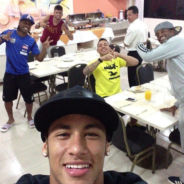 Neymar Concentração Santos Instagram (Foto: Reprodução / Instagram)