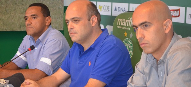 Luiz Simplício coordenador de futebol Guarani Álvaro Negrão Rogério Giardini (Foto: Murilo Borges)