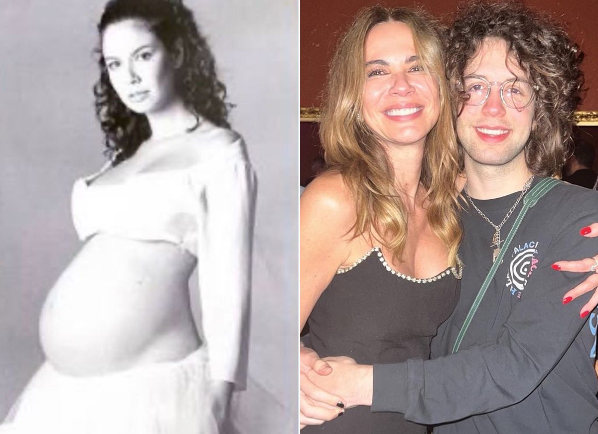 Luciana Gimenez relembra a gravidez de Lucas, seu filho com Mick Jagger (Foto: Reprodução / Instagram)