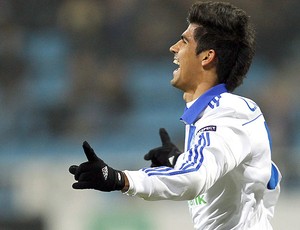 Leandro Almeida, Dínamo Kiev x Maccabi Tel-Aviv (Foto: EFE)