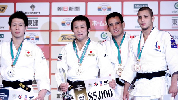 Felipe Kitadai, medalha de bronze no Grand Slam do Japão de judô (Foto: Federação Internacional de Judô)