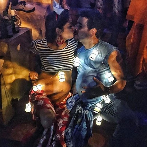 Sophie Charlotte e Daniel de Oliveira em festa na Zona Sul do Rio (Foto: Instagram/ Reprodução)