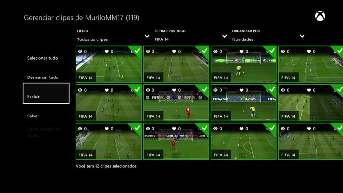 Exclua diversos clipes ao mesmo tempo (Foto: Reprodução/Murilo Molina)