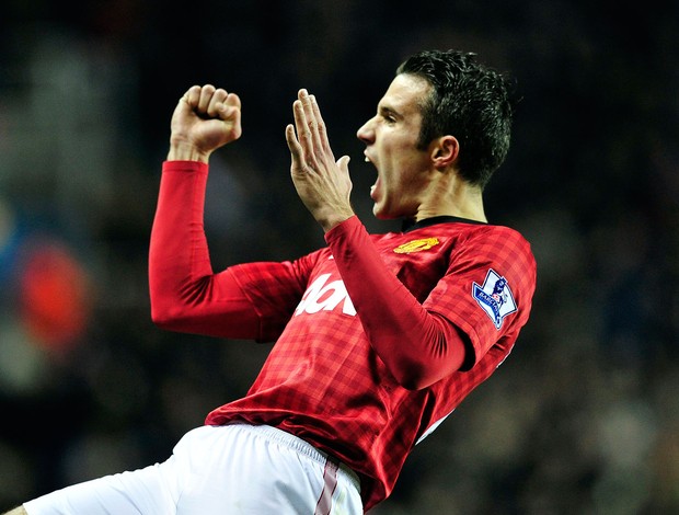 Van Persie gol Manchester United (Foto: AFP)