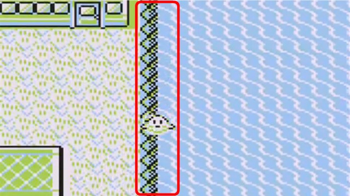 Nade apenas nessa área até que um Pokémon force uma batalha (Foto: Reprodução/Rafael Monteiro)