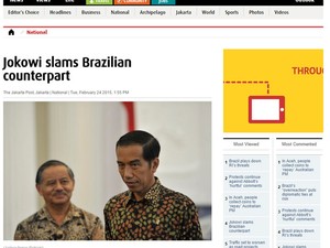 Jornal indonésio &#39;Jakarta Post&#39; (Foto: Reprodução)