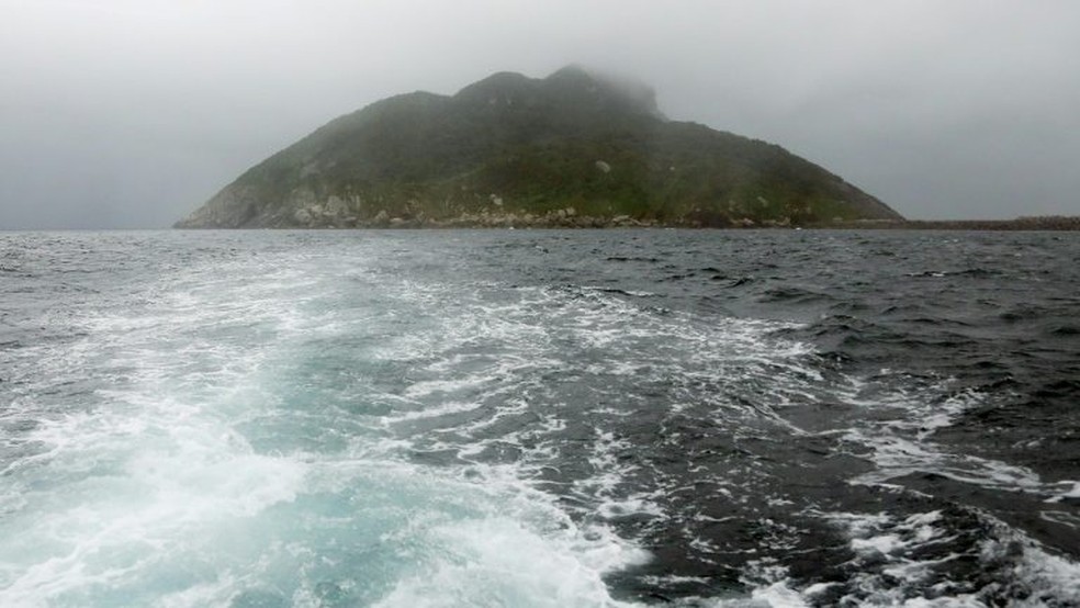 Okinoshima, ilha japonesa escolhida pela Unesco como patrimônio da humanidade. (Foto: Jiji Press / AFP)