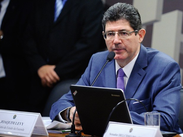 Ministro Joaquim Levy fala no Senado nesta terça-feira (Foto: Edilson Rodrigues/Agência Senado)
