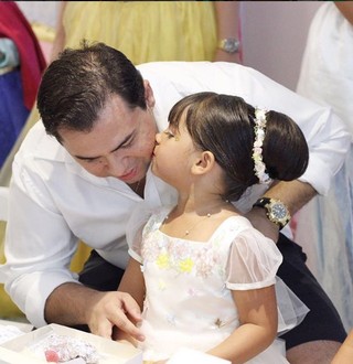 Xand com a filha Maria Isabela (Foto: Arquivo Pessoal)