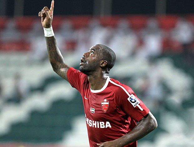 Grafite comemora gol do Al Ahli (Foto: Divulga&ccedil;&atilde;o)