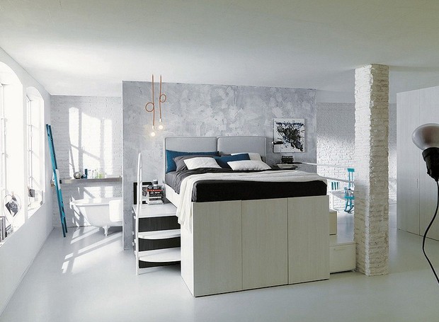 Closet embaixo da camaé soluç u00e3o para poucos metros Casa e Jardim Closet Artesanato Tecido Em Vidro ~ Closet embaixo da camaé soluç u00e3o para poucos metros Casa e Jardim Closet