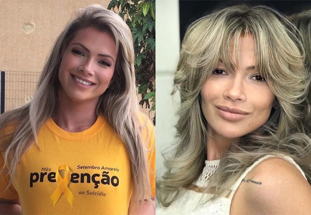 Antes e depois do visual de Fani Pacheco (Foto: Reprodução/Instagram) Antes e depois do visual de Fani Pacheco (Foto: Reprodução/Instagram)