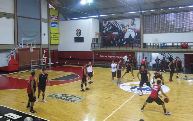 treino flamengo nbb basquete treino (Foto: Gabriel Fricke)