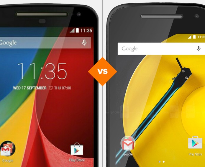 Moto G ou Moto E: qual smart da Motorola leva a melhor? (Foto: Arte/TechTudo) Moto G ou Moto E: qual smart da Motorola leva a melhor? (Foto: Arte/TechTudo)