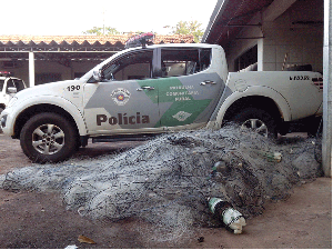 Norma prevê apreensão dos petrechos usados pelos pescadores (Foto: Cedida/Polícia Militar Ambiental) Norma prevê apreensão dos petrechos usados pelos pescadores (Foto: Cedida/Polícia Militar Ambiental)