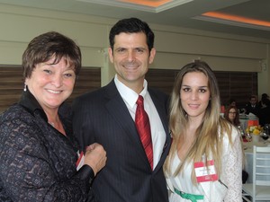 Sônia Hess, presidente da Dudalina, participa da Lide (Foto: Géssica Valentini/G1)