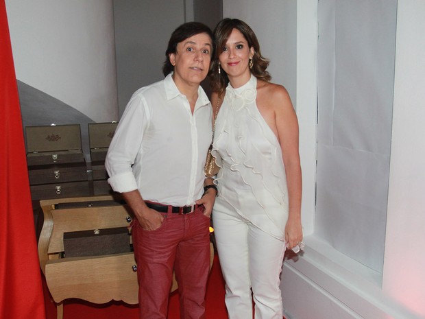 Tom Cavalcante com a esposa (Foto: Celso Tavares / Ego)