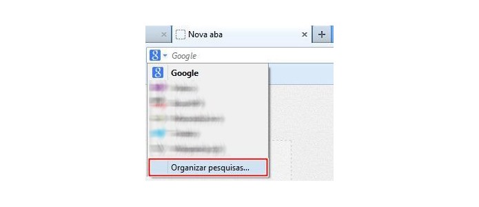 Acesse as opções de pesquisa do navegador da Mozilla (Foto: Reprodução/Paulo Alves)