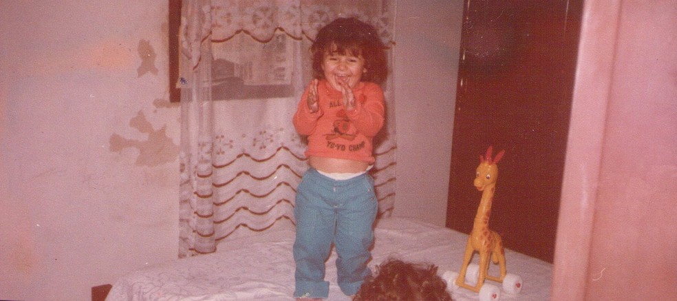 Paula Fernandes na época de criança (Foto: Arquivo Pessoal)
