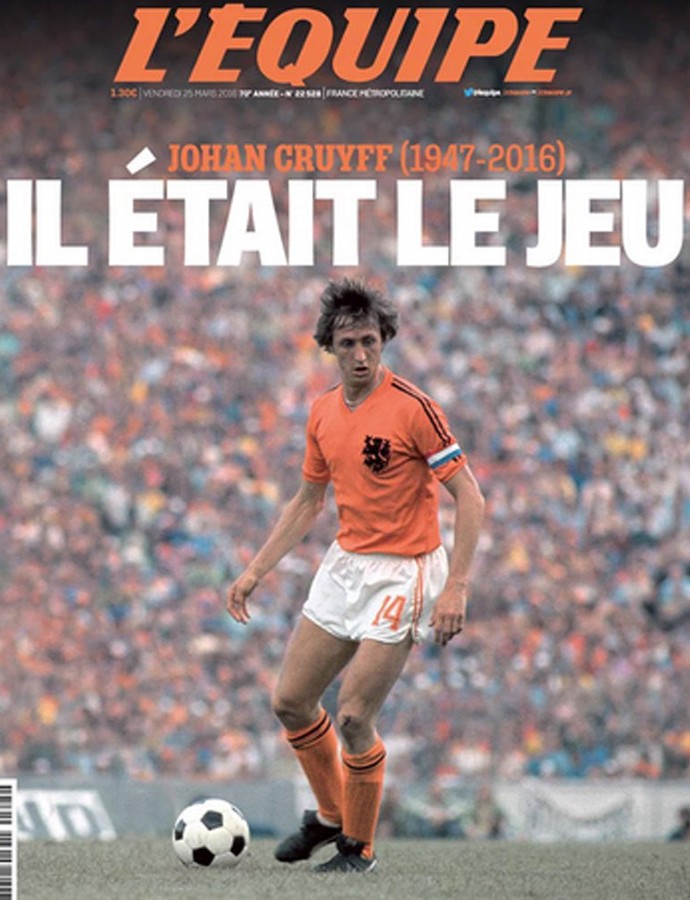 Capa L'Equipe Cruyff (Foto: Getty)