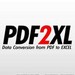 PDF2XL: PDF To Excel Converter