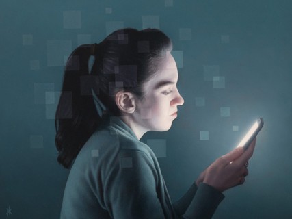 O quadro "Digital Enlightenment", de Patrick Kramer