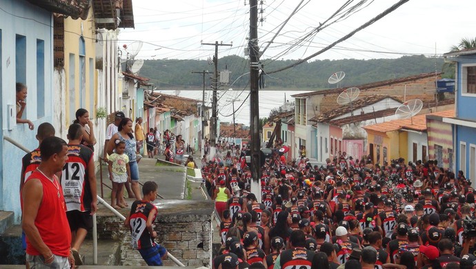 Bloco Flamengo AL (Foto: Viviane Leão/GloboEsporte.com)