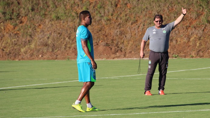 Cleber Santana e Guto Ferreira (Foto: Cleberson Silva/Chapecoense) Cleber Santana e Guto Ferreira (Foto: Cleberson Silva/Chapecoense)