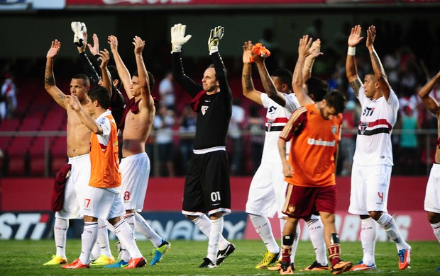 jogadores São Paulo x Fluminense (Foto: Marcos Ribolli / Globoesporte.com)