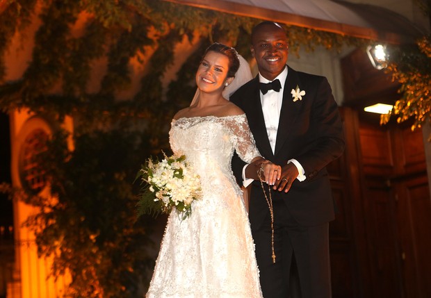 Casamento de Fernanda Souza e Thiaguinho (Foto: Iwi Onodera / Ego)