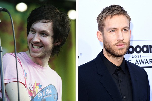 Calvin Harris em 2008 e em 2015 (Foto: Getty Images)