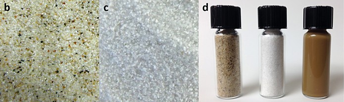 Areia pode ser refinada em silício puro, que aumenta vida de baterias de ion de lítio (foto: Universidade da Califórnia)